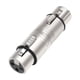 thumbnail image 4 of Adaptador XLR Adaptador de línea de micrófono Convertidor de micrófono Acoplador de extensión XLR hembra a hembra de 3 pines para fiestas de DJ y cant, 4 of 7
