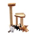 thumbnail image 4 of TEHAUX Mini House Wood Cat Tree Doll House Cat Tree Model Assorted Color 1 Set, 4 of 8