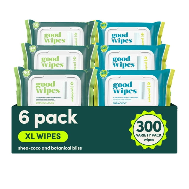 Toallitas desechables para glúteos Goodwipes extra grandes, 300 unidades