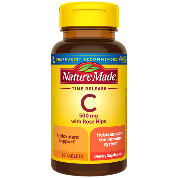 Nature Made Vitamin C Supports Immune 1000mg w/ Rose Hips, 60ct, 6-Pack
