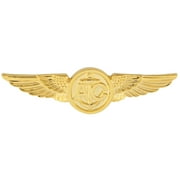 USN Aircrew Badge Regulation Size Gold Finish