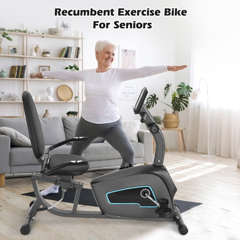 Naipo Recumbent Exercise Bike, 300 lb Capacity, 8-Level Resistance photo 3