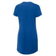thumbnail image 3 of Women's Fanatics Royal Chicago Cubs Ruched Drape T-Shirt Dress, 3 of 5