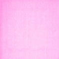 thumbnail image 1 of Ahgly Company Indoor Square Solid Pink Modern Area Rugs, 4' Square, 1 of 4
