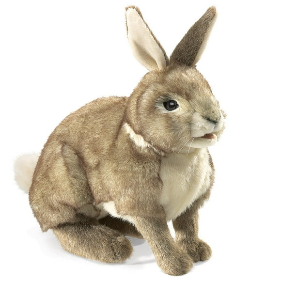 Hand Puppet Folkmanis Cottontail Rabbit Brown para niños