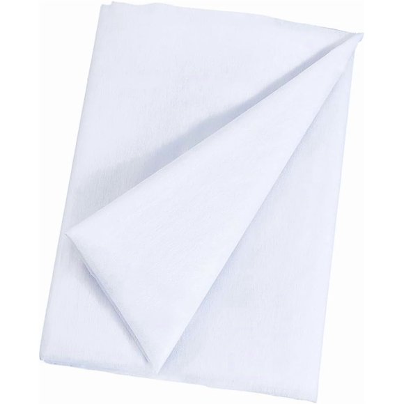 39.37 Inch 2.19 Yards Iron on Fusible Fleece Interfacing Fabric White Adhesive Non Woven Lightweight One Sided Cloth Interface Interlining for Sewing Making Bags Clothes DIY Craft Supply