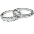 thumbnail image 2 of Pompeii3  5/8Ct Vintage Diamond Engagement Wedding Ring Set 10k White Gold (H/I,I1-I2), 2 of 4