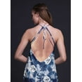 thumbnail image 3 of Bimba Robe de Plage d'Été pour Femmes, Dos Nu, Col Licou, Imprimée Teinture sur Nœuds - X-Grand, 3 of 6