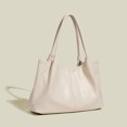 thumbnail image 2 of Bolsos de mano con cordón de moda de PU para mujer, bandolera de gran capacidad, bolso de mano para compras, bolsos de hombro sólidos impermeables para mujer, 2 of 5