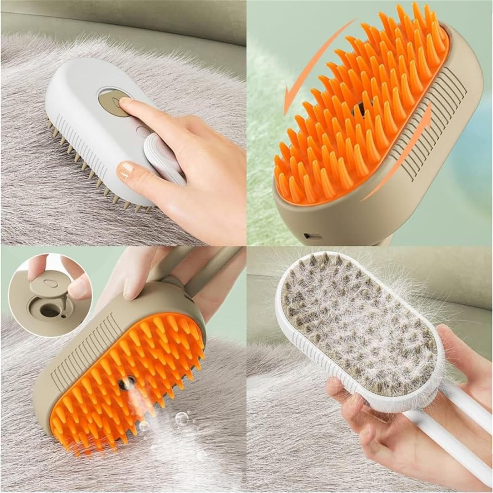 Celery Pet Defurring Comb - 3-in-1 Self-Cleaning Brush For Dogs & Cats