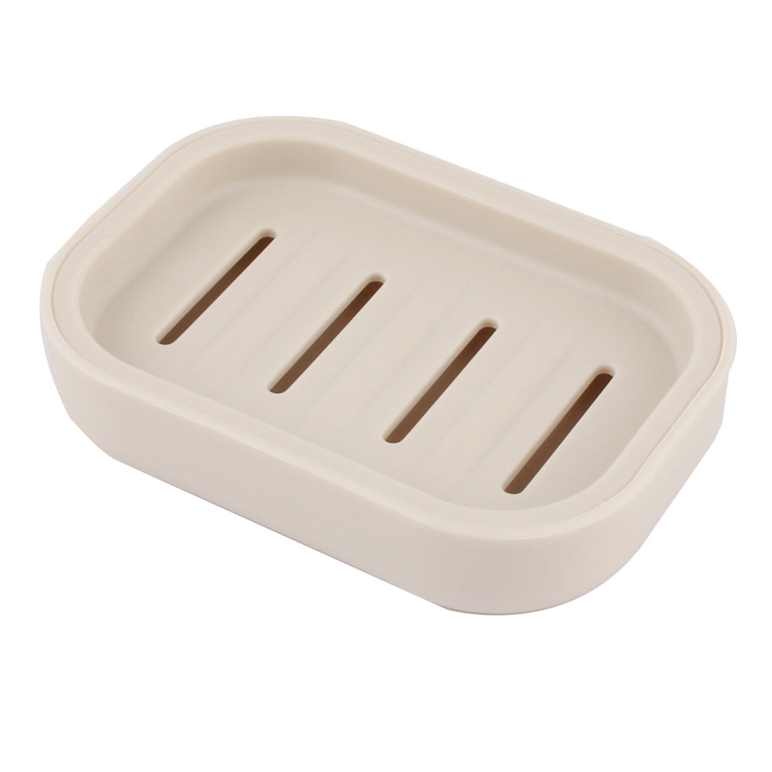 Home Bathroom Plastic Rectangle Shower Soap Holder Draining Box Case