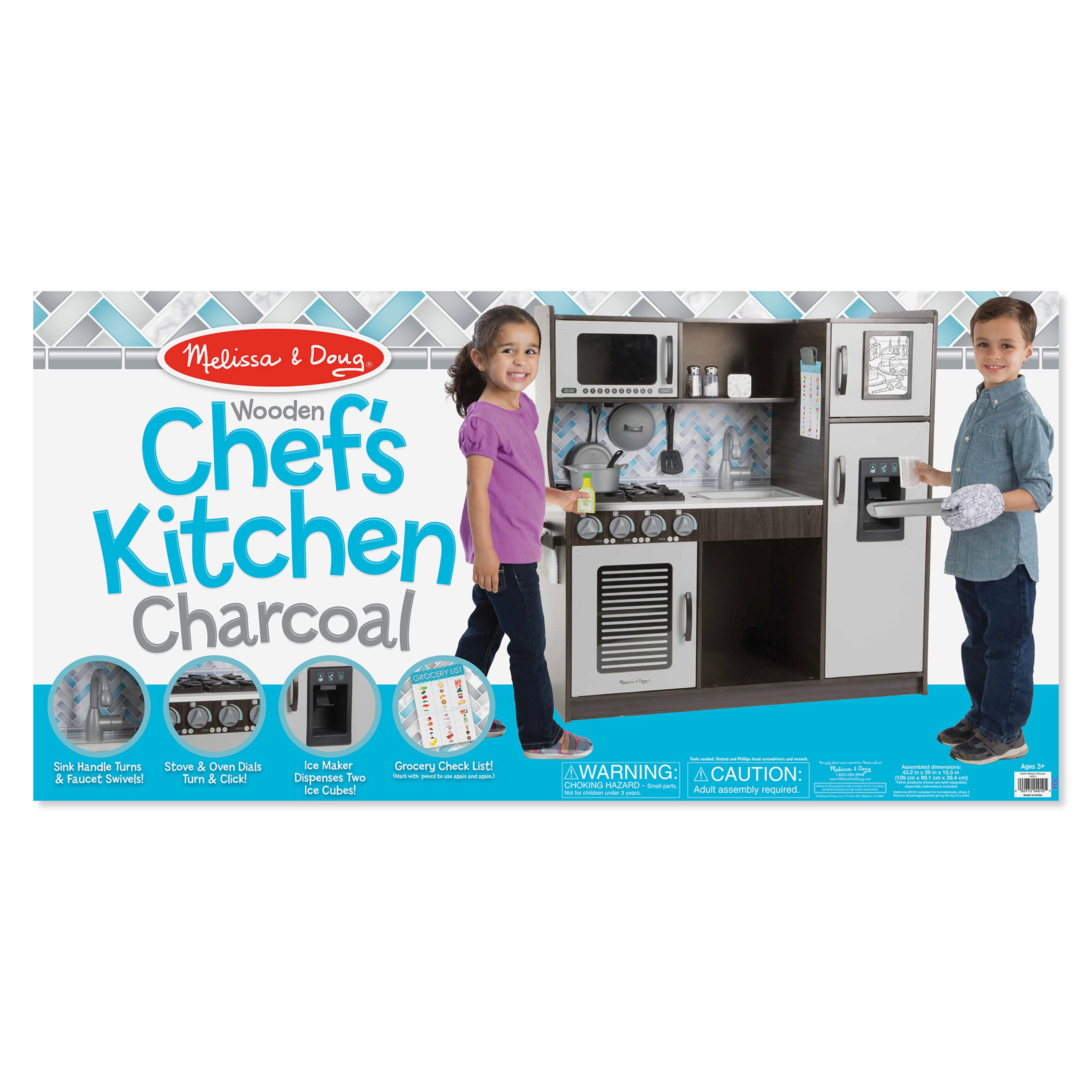 Melissa Doug Chef S Kitchen Charcoal Walmart Com Walmart Com