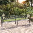 thumbnail image 1 of vidaXL Twin Garden Bench 246 cm Grey Steel, 1 of 5
