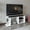 White#843, variant on TV Stands With Storage Goodwood Minimalistic Tv Stand for 65-Inch TV With 5 Open Shelves,Entertainment Centers