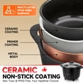 thumbnail image 3 of Mini Rice Cooker with Nonstick Pot, Electric Hot Pot and Noodle Cooker, Black, 8.8 in, 3 of 8