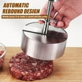 thumbnail image 3 of Hamburger Press,5.5 * 5.5 inch Round Burger Maker Press, Non Stick Patty Making molds are Suitable for Beef, Vegetables, Burgers and Cooking,BPA Free - Ideal for BBQ - Send Goods from Local Warehouse, 3 of 6