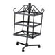 thumbnail image 5 of Organizador de joyas de 3 niveles con soporte de hierro para pendientes, elegante colgador para pendientes de moda. Negro, 5 of 9