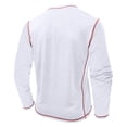 thumbnail image 2 of SWSMCLT Men's Button Henley Shirt Casual Shirt 2025 Regular Fit Pull On Top Fall Henley Classic Spring Comfy White XX-Large, 2 of 4