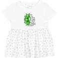 thumbnail image 3 of Inktastic Mental Health Awareness Green Sunflower Ribbon Girls Baby Dress, 3 of 5