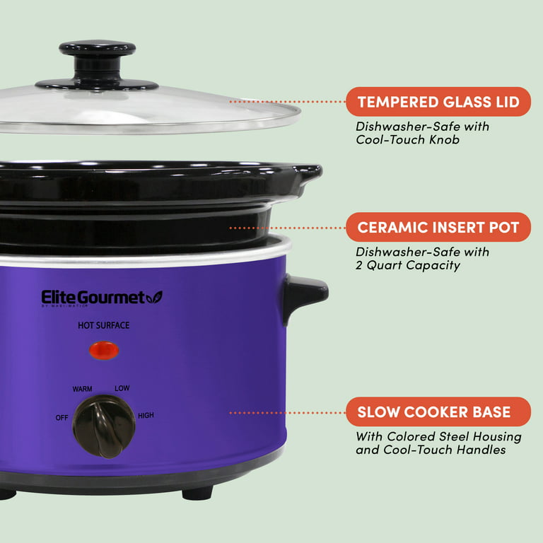 Hamilton Beach Stay or Go 5-Quart Shimmer Slow Cooker, Purple Reviews 2024