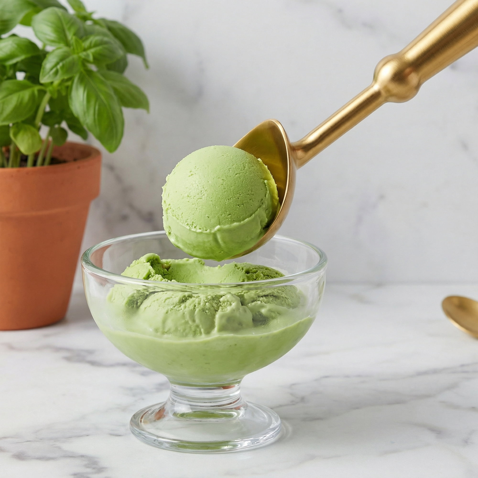 Unique Bargains Stainless Steel Ice Cream Scoop for Use and Cleaning Gold 8.3in