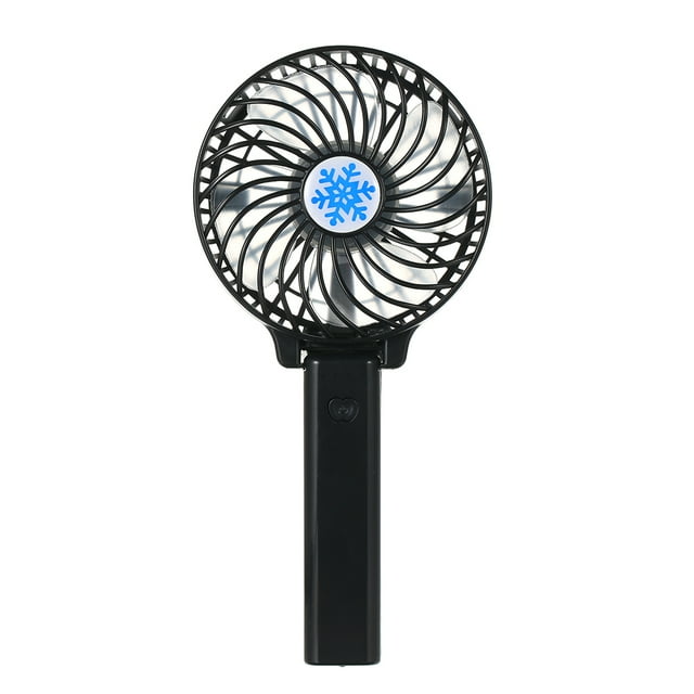 Batería de litio USB portátil Ventilador recargable Ventilación Ventiladores de aire acondicionado p Abody Negro