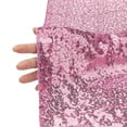 thumbnail image 4 of NOMADIC NOOK 2 Pack Round Tablecloth Polyester Sequin Table Covers for Dining Room Parties Pink/Red 47"x47", 4 of 6