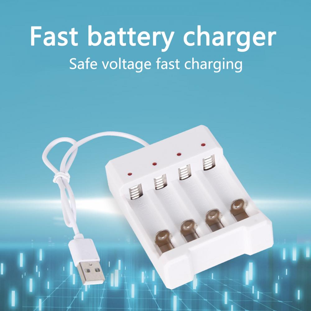 USB Output 3 / 4 Slots Fast Charging Battery Charger Short Circuit