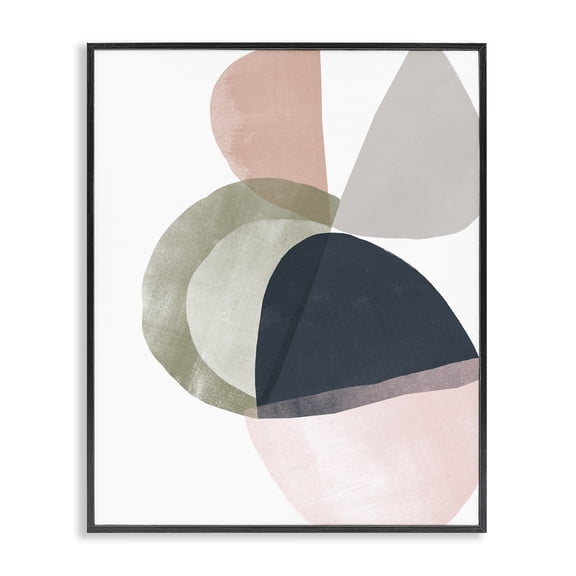 Stupell Industries Contemporary Encapsulated Abstraction Organic Blue Green Pink Black Framed Giclee Art, 11 x 14, by June Erica Vess