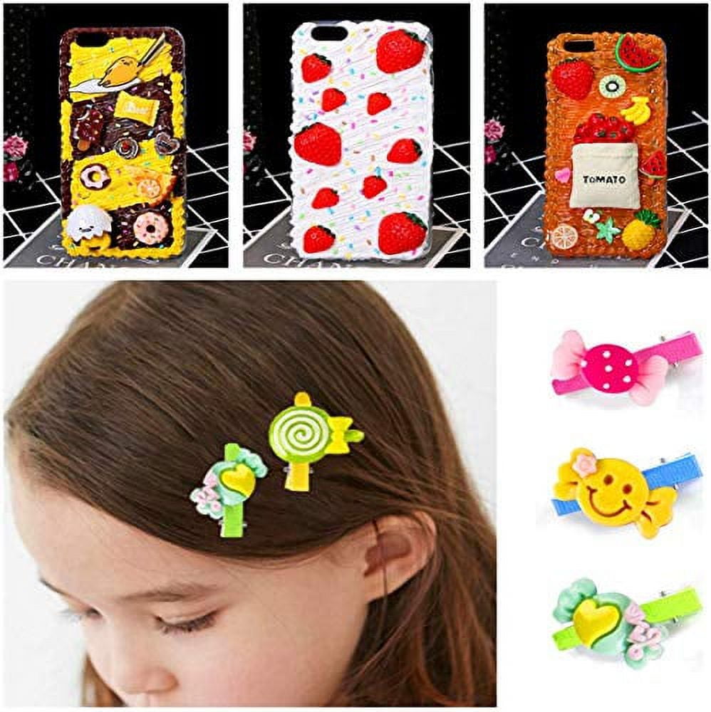 Ardest 50pcs Selected Decoden Doodads DIY Crafting Embellishments Resin Flat Backs Charms Jewery Cards Making Kit/Set Slime Charms Bath Bombs