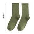 thumbnail image 6 of NUZYZ 1 Pair Women Socks Mid-tube Japanese Style Solid Color High Elasticity Anti-slip Thickened Soft Warm Sweat-absorption Anti-shrink Sports Socks, 6 of 8