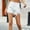 White, variant on Sakmal Womens Shorts Jeans Black Ripped Mid Rise Streetwear 4" Shorts with Pockets