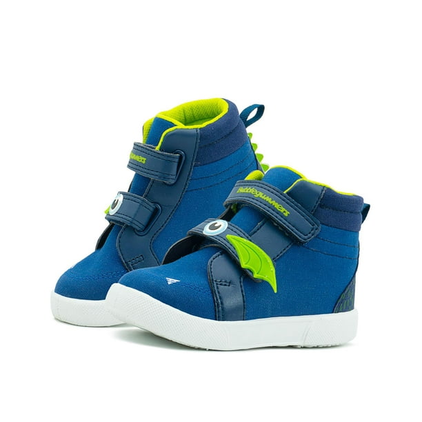 Tenis Bota Bubble Gummers Trebol para Niño Doble Velcro azul marino 13