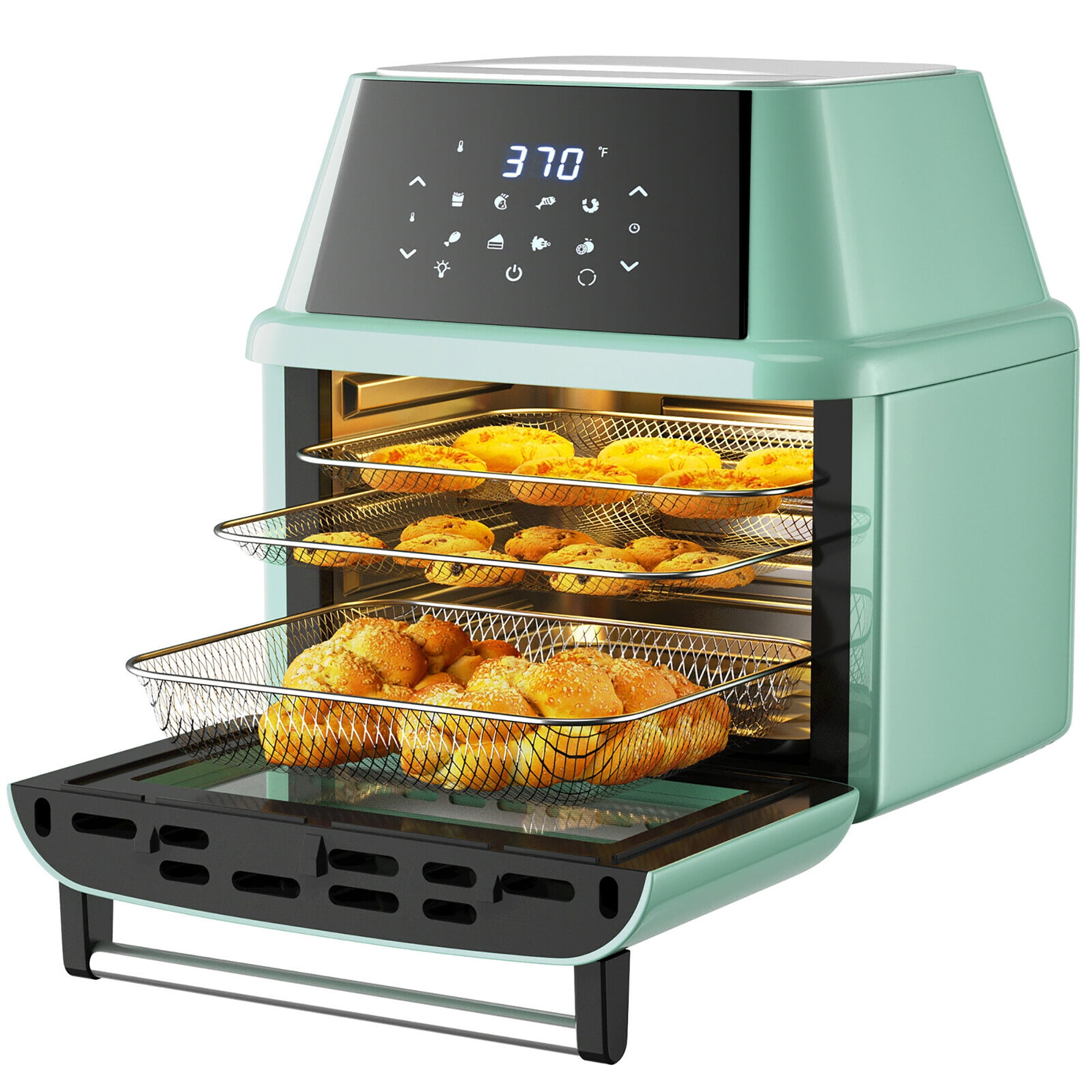 Costway 19 QT Multi-functional Red Air Fryer Oven with