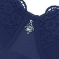 thumbnail image 4 of Push Up Bras for Women Add 2 Cups Sexy Lace Cleavage Extra Padded Plunge Bra Underwire Dark Blue 40, 4 of 5