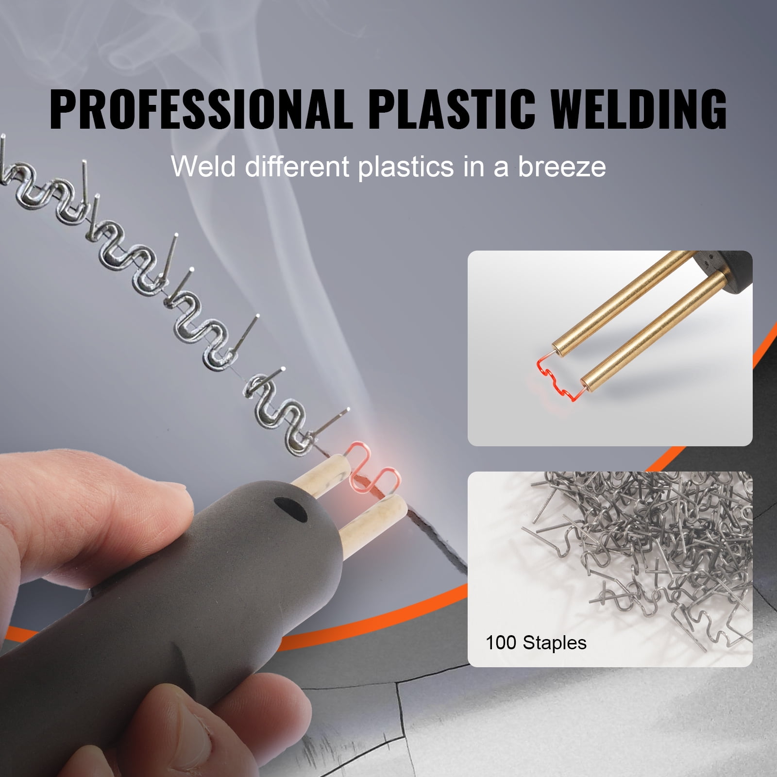 BENTISM Plastic & Stick Welder 140Amp MMA/Plastic 2-IN-1 Welder Machine 110/220V Hot Stapler with Hot Start Arc Force Anti-Stick, IGBT Inverter ARC Welding Machine