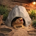 thumbnail image 5 of Plastic 3D Printed Reptile Shelter Realistic Artificial Hidden Cave Shelter Stable Reptile Habitat for Lizards Turtles, 5 of 7