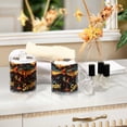 thumbnail image 4 of Yayeee 2 Pack Qtip Holder Bathroom Cotton Swab Canister with Lid Clear Dispenser Set, Black Sardines Pattern, 4 of 6