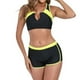 thumbnail image 1 of Trajes de baño tankini para mujer Traje de baño deportivo de dos piezas con cuello redondo y tirantes a juego para mujer Traje de baño de dos piezas para mujer Trajes de baño tankini para mujer, 1 of 7