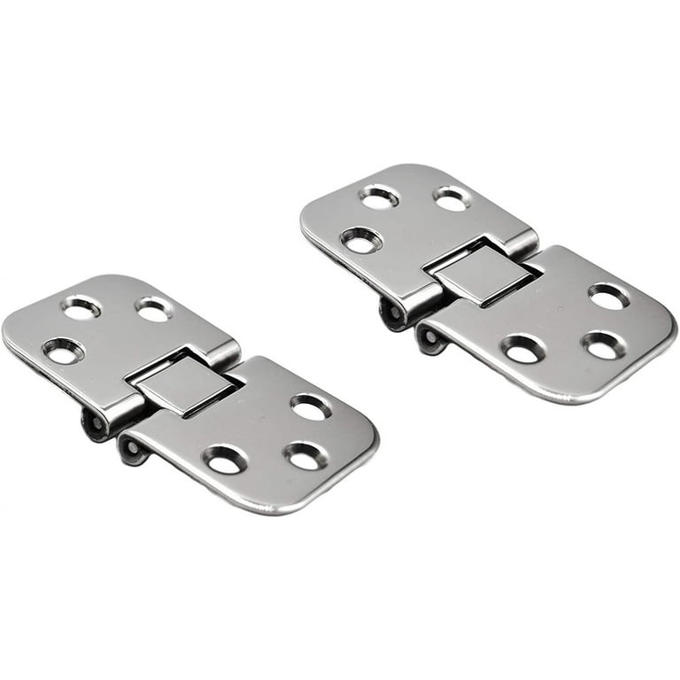 MARINE CITY Pair of Marine 316 Stainless Steel 180 Flush Mount Hatch Hinge for Boat Size:2-3/4 inch x 1-5/8 inch