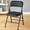 2-Pack - Vinyl Black, variant on VTOY 2-Pack Folding Chairs with Padded Cushion Metal Foldable Chair for Home and Office, for Indoor and Outdoor Events-Gray