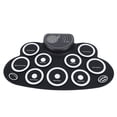 thumbnail image 1 of Almohadilla De Batería Electrónica, Almohadilla De Batería Enrollable Recargable Para Práctica Con Doble Pedal Para Jugadores, 1 of 7
