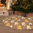 thumbnail image 6 of Yiaed Cartoon Bulldog Print Christmas Tree Skirt , Tree SkirtsTree Mat for Christmas Winter Holiday Indoor Decorations-30", 6 of 7