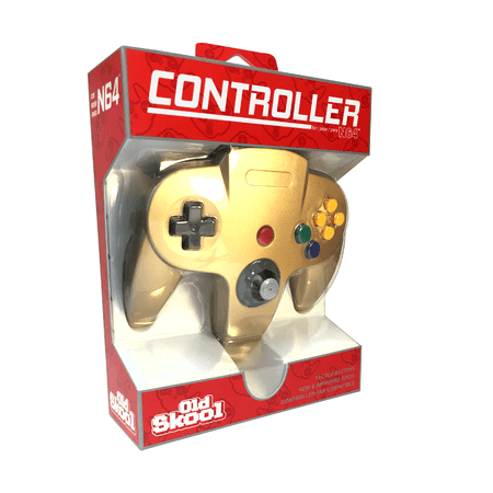 Old Skool N64 Controller for Nintendo 64 - Gold
