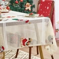 thumbnail image 2 of Santa Claus Festive Coffee Table Tablecloth Decoration Christmas Print Tablecloth Vibe Tablecloth Party, 2 of 8