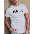 thumbnail image 1 of Camiseta informal con estampado igbo para hombre: manga corta, poliéster, cuello redondo, lavable a máquina, de verano con estampado geométrico, para uso diario | Camisa informal | Camisa lavable a má, 1 of 5