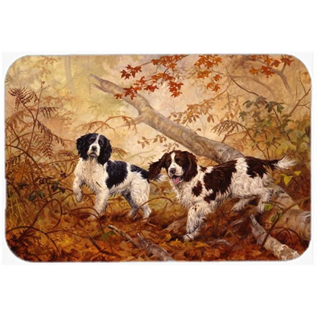 Carolines Treasures HEH0139LCB Springer Spaniels by Elizabeth Halstead Glass Large Cutting Board