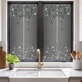 thumbnail image 2 of Black Grey Window Privacy Film, Modern Abstract Diamond Luxury Gradient Static Cling UV Sun Blocking Heat Control Window Tint Day and Night, Non-Adhesive One Way Windows Privacy Cover 19.6''x39.3'', 2 of 7