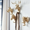 thumbnail image 2 of Wall Mounted Hooks Animal Rack Coat Caps Wall Hanger Horse Elephant Hooks Decorative Decor Bathroom Accessories C, 2 of 6