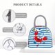 thumbnail image 4 of Disketp Red Funny Crab on Blue Stripe Bolsa Térmica para Almuerzo, Lonchera con Abertura Amplia y Gran Capacidad, Organizador Reutilizable para Mujeres, Hombres y Adultos, 4 of 6